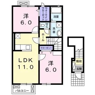 ル・レーヴ【2階】の間取り