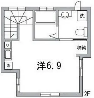 若宮ハウス【2階】の間取り