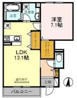 グロリア【1階】の間取り