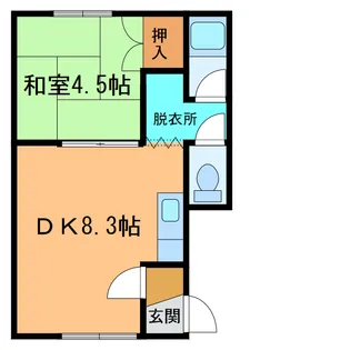光南ハイツ【2階】の間取り