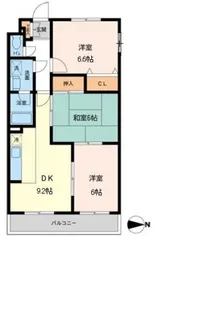 プライムアーバン武蔵小金井【2階】の間取り