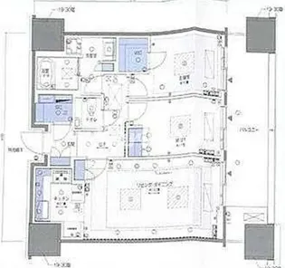 麻布台ヒルズレジデンスB棟【30階】の間取り