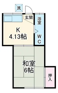 鈴蘭荘7号棟【1階】の間取り