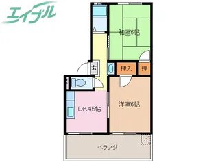 コーポ萩原【2階】の間取り