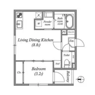 ブリエスポワール【2階】の間取り