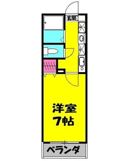 エレガンス霞ヶ関【1階】の間取り