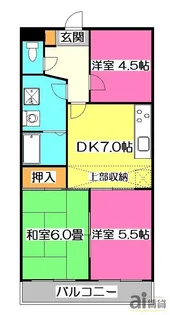 埼玉県所沢市大字上安松【マンション】の間取り