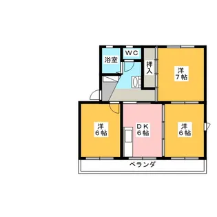 コーポ新富士【3階】の間取り