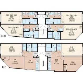 ラシクラス王子【2階】の間取り