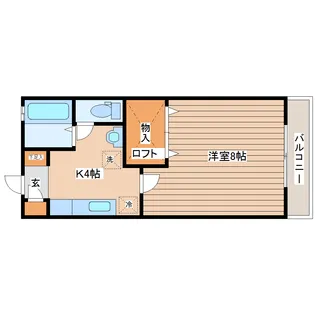 クローバーハウス【1階】の間取り