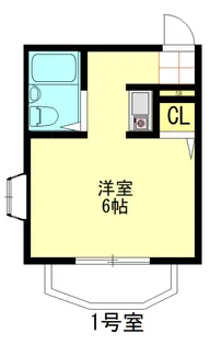 ハイツベルエール【2階】の間取り