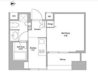 BPRレジデンス蔵前【5階】の間取り