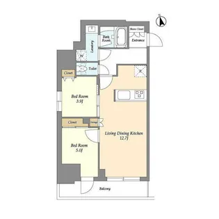 東京都江戸川区松江6【マンション】の間取り