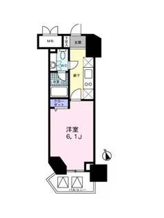 レジディア高輪桂坂【5階】の間取り