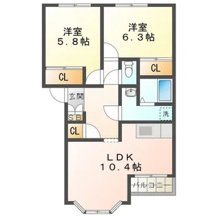 ポラリス【1階】の間取り