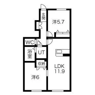 リラフォートA【1階】の間取り