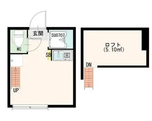 リヴィエール明大前【1階】の間取り