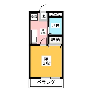エコーハイツ英【3階】の間取り