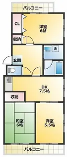 新美レジデンス2(シンミレジデンス)【2階】の間取り