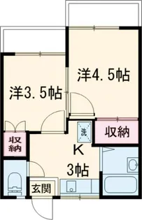 サンロイヤル【1階】の間取り