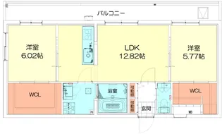 Techno-Terrasse 北綾瀬【5階】の間取り