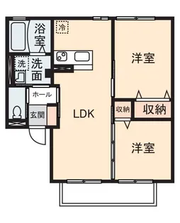グランドハイム エクレール II【1階】の間取り