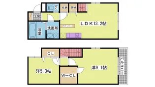 ヒルズ高丸1丁目【1階】の間取り