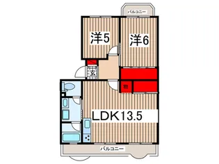 ドゥ・シャト-・ブラン3番館【1階】の間取り