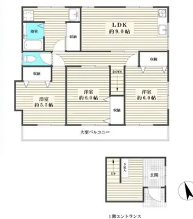 レジデンスオブ小石川【2階】の間取り