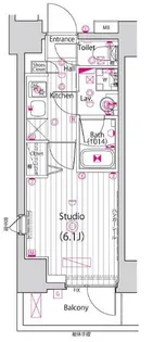 ガーラ・ステーション横浜子安【2階】の間取り