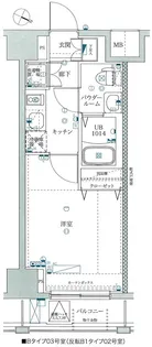 スパシエ横浜大通り公園【4階】の間取り