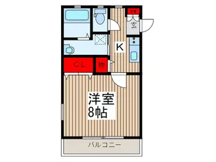 グランディ川口【2階】の間取り