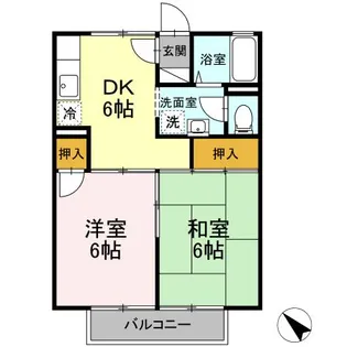 ロイヤルハイツ C【2階】の間取り