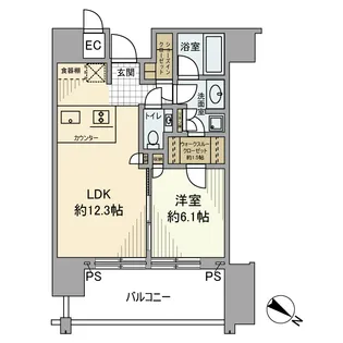 THE ROPPONGI TOKYO【19階】の間取り