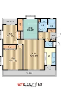 フェニックスコート二子玉川【2階】の間取り