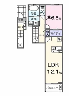 ルーチェ城東【2階】の間取り