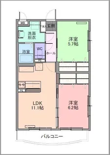 クレスト.石上【1階】の間取り
