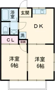 けやき台ハイツ【1階】の間取り