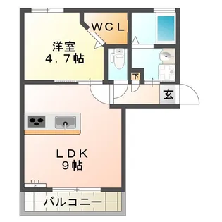 グレース伊倉【1階】の間取り