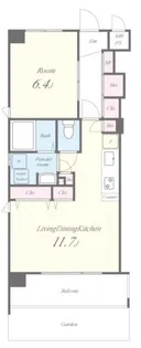 アンシャンテ総持寺【1階】の間取り