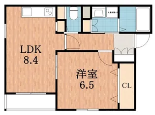 ジュネス阪南【1階】の間取り