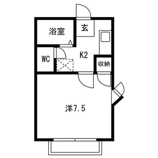 ラシーヌ美津乃【2階】の間取り