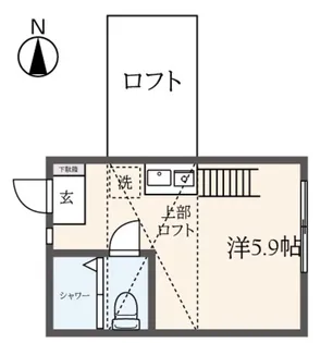G・Aヒルズ川崎・日吉【1階】の間取り
