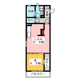 Riqueza上面【2階】の間取り