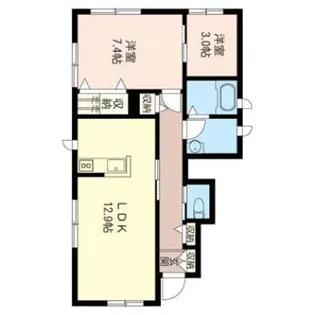 パイニーヒル【1階】の間取り