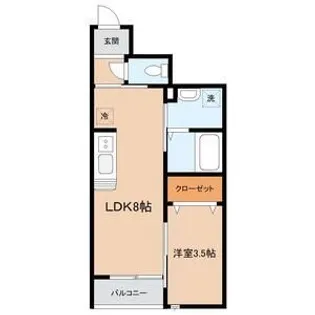 緑ヶ丘4丁目新築AP【1階】の間取り