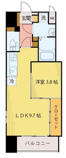シェルグランデ六丁目南町【8階】の間取り