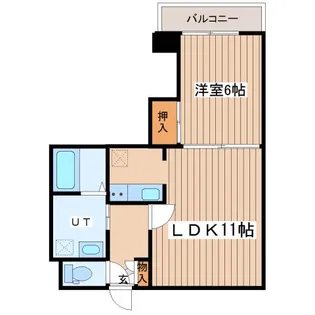 クレストコート【4階】の間取り