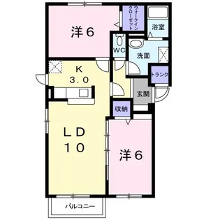 ランデュール【3階】の間取り