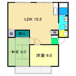 アビタシオン高見 II【2階】の間取り